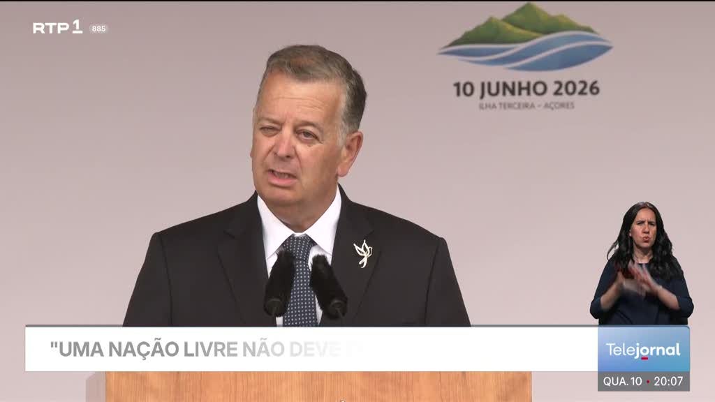 Monjardino no 10 de junho. "Uma nação livre não de