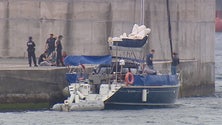 Imagem de Iate com droga intercetado na Marina da Horta (Vídeo exclusivo RTP/A)