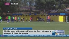 União joga amanhã com o Paços de Ferreira o acesso à Taça da Liga