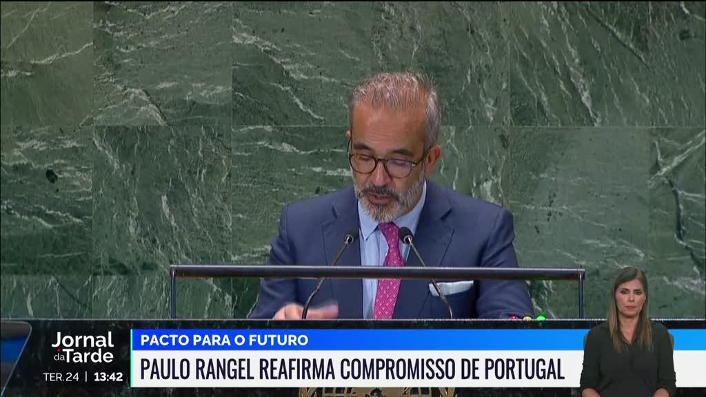 Paulo Rangel reafirma compromisso português no Pacto para o Futuro