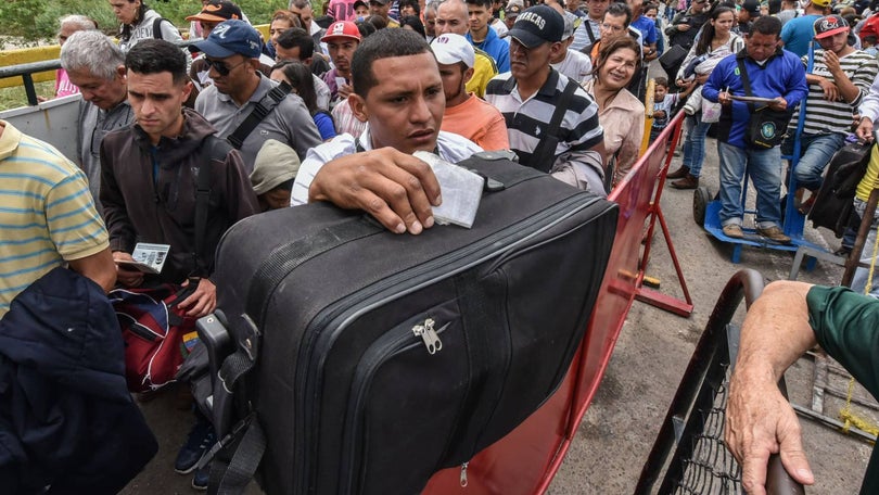 Imagem de 1,24 milhões de pessoas cruzaram a fronteira entre a Venezuela a Colômbia, em dezembro de 2017