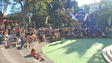 Brasileiros em festa no Jardim Municipal (vídeo)