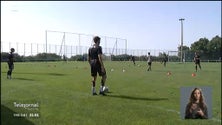 Imagem de Filipe Cândido regressa aos treinos do Nacional (vídeo)