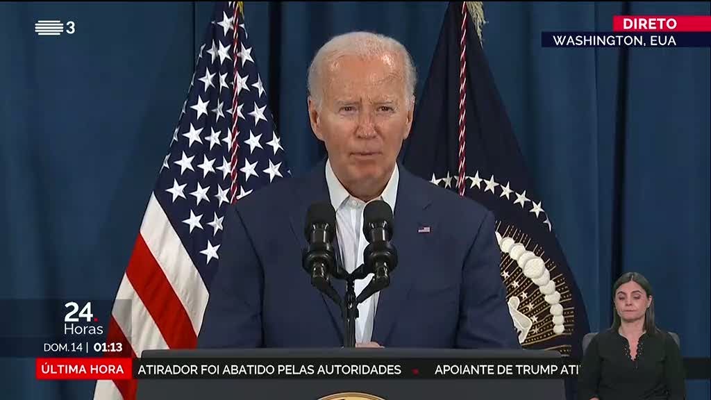 Biden repudia violência que teve lugar esta noite contra Trump