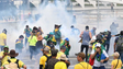Invasão causa o caos no Congresso  do Brasil