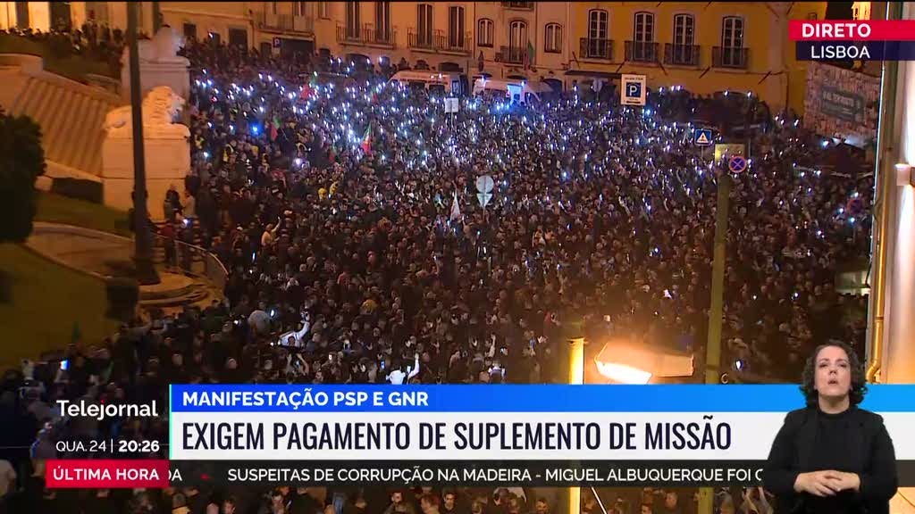 Polícia continua senda de manifestações