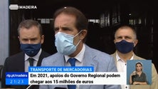 Imagem de Apoios ao transporte de mercadorias entre Madeira e continente devem atingir 15ME em 2021 (Vídeo)