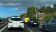 Acidente em cadeia causa congestionamento na Via Rápida