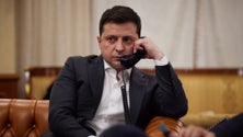 Imagem de Zelensky mostra-se satisfeito com «status quo» da China