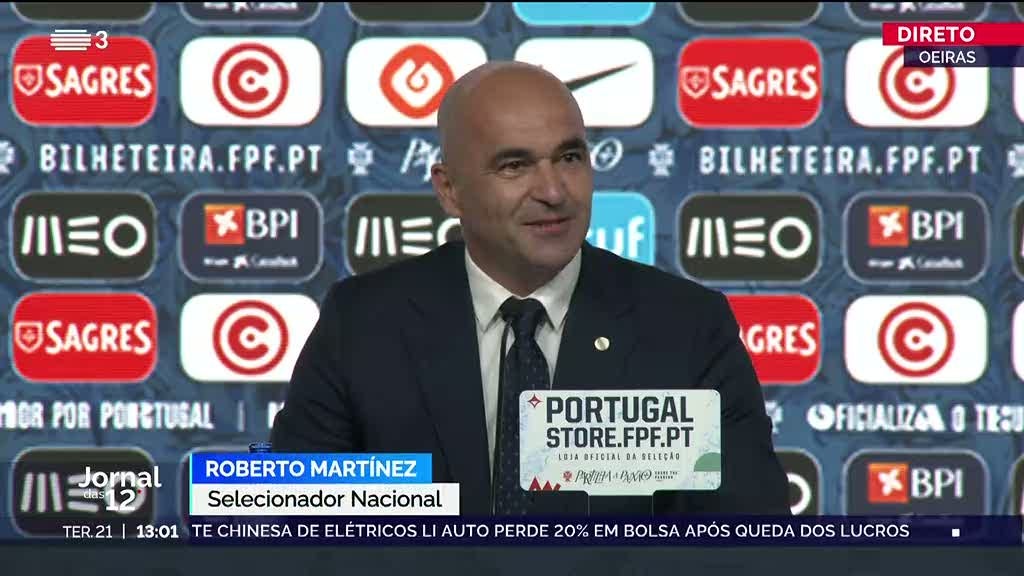 Roberto Martinez revelou a lista de 26 convocados para o Euro2024
