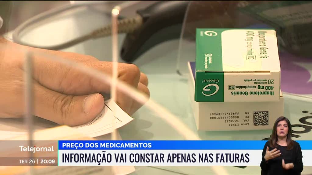 Embalagens de medicamentos já não vão ter preço marcado a partir de janeiro