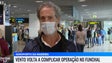 Vento complica operação no aeroporto (vídeo)