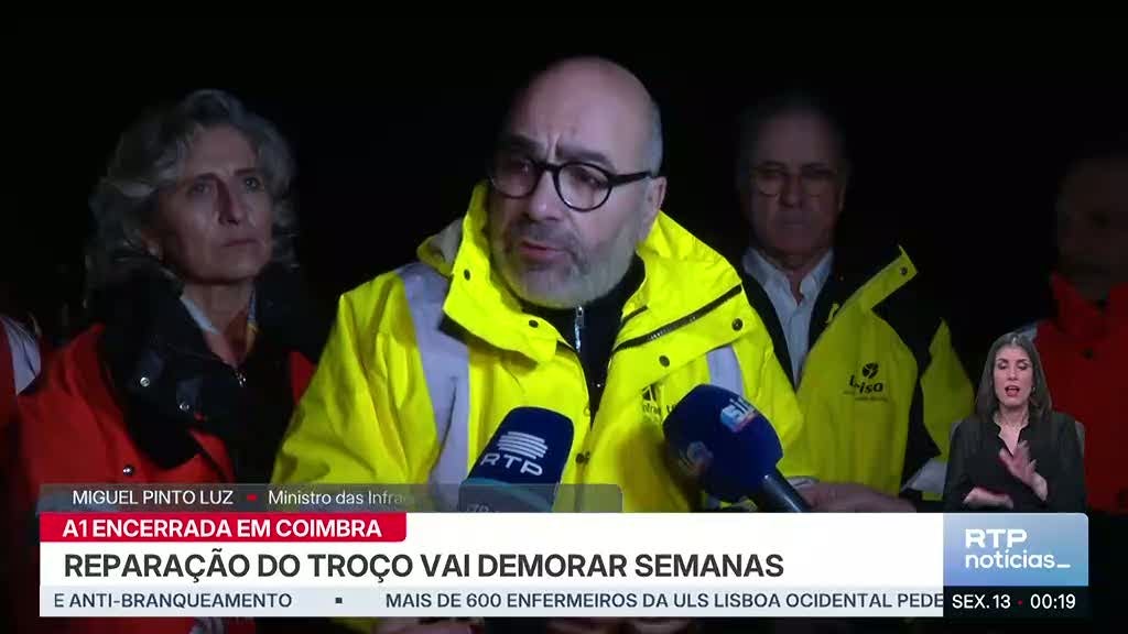 Colapso A1. Cortado o troço entre Coimbra Norte e Coimbra Sul