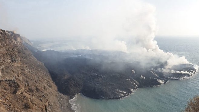 Imagem de Área ocupada pelas cinzas do vulcão sobe para 3.304 hectares