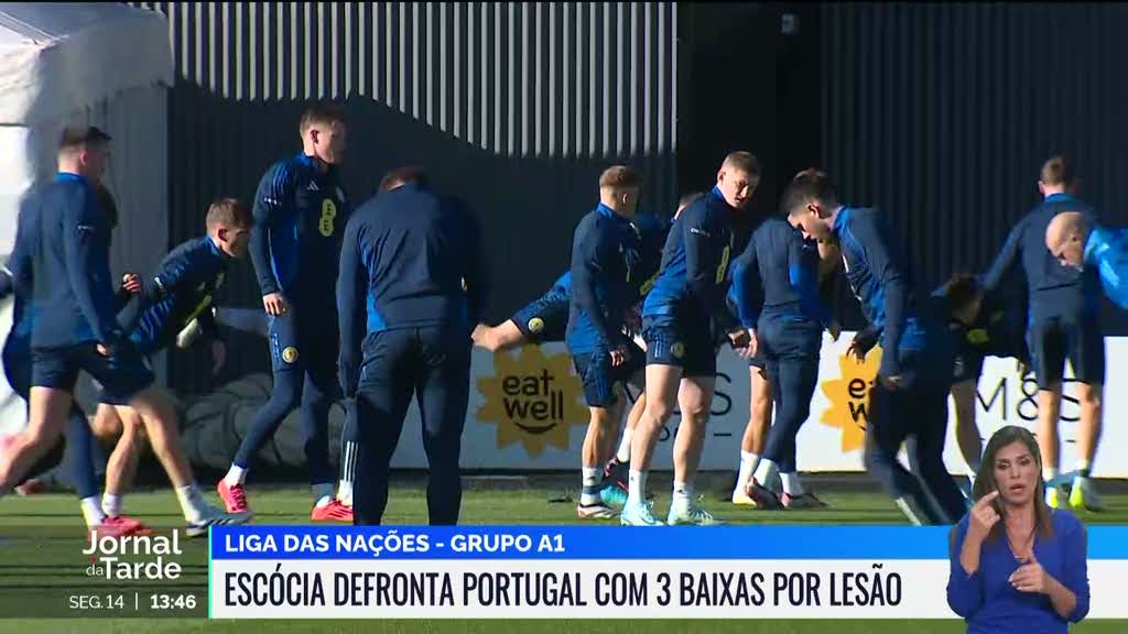 Liga das Nações. Escócia com três baixas