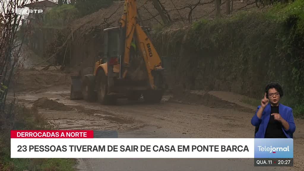 Milhares de derrocadas fazem estragos no norte de Portugal