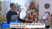 Imagem de Madeirense decora casa  com mais de 200 pais Natal