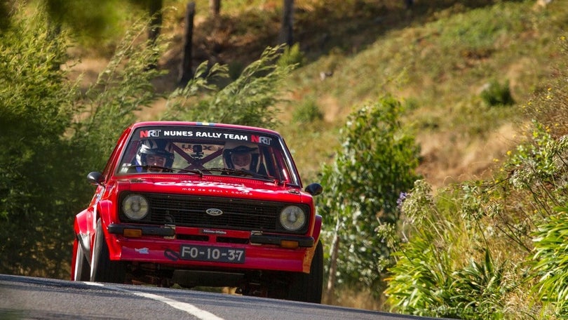 Imagem de André Pereira na Rampa do Monte com o Ford Escort