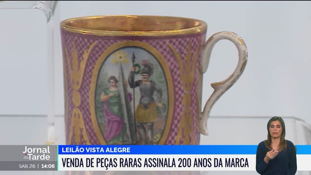 Leilão Vista Alegre. Venda de peças raras assinala 200 anos da marca