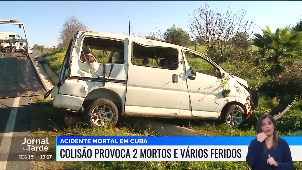 Alentejo. Colisão provocou a morte de dois trabalhadores estrangeiros