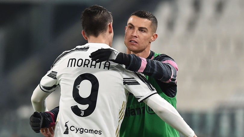 Imagem de Ronaldo começou no banco na receção à Lazio