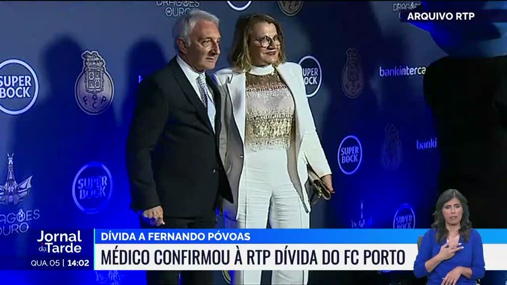 Fernando Póvoas confirma à RTP uma dívida do Futebol Clube do Porto