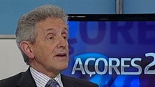 Imagem de Mota Amaral no Telejornal da RTP-Açores