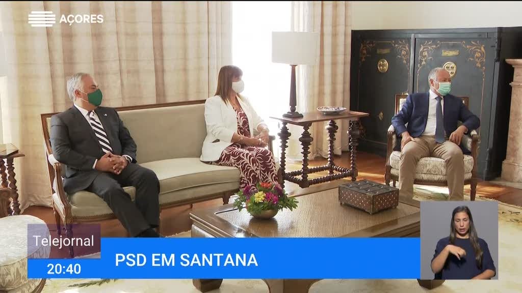 Grupo parlamentar do PSD na Assembleia da República em Santana (Vídeo)