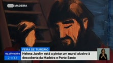 Imagem de BTL exibe mural alusivo à descoberta da Madeira e Porto Santo