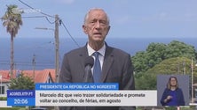 Marcelo Rebelo de Sousa promete voltar aos Açores em agosto (Vídeo)