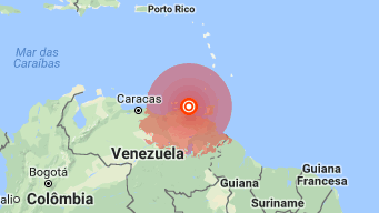 Sismo atinge Venezuela, edifícios evacuados na capital