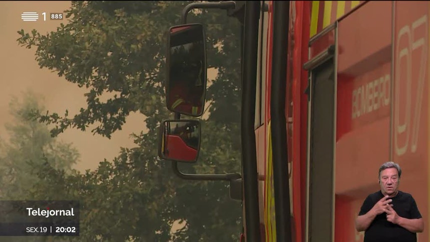 Firefighting efforts in Viseu