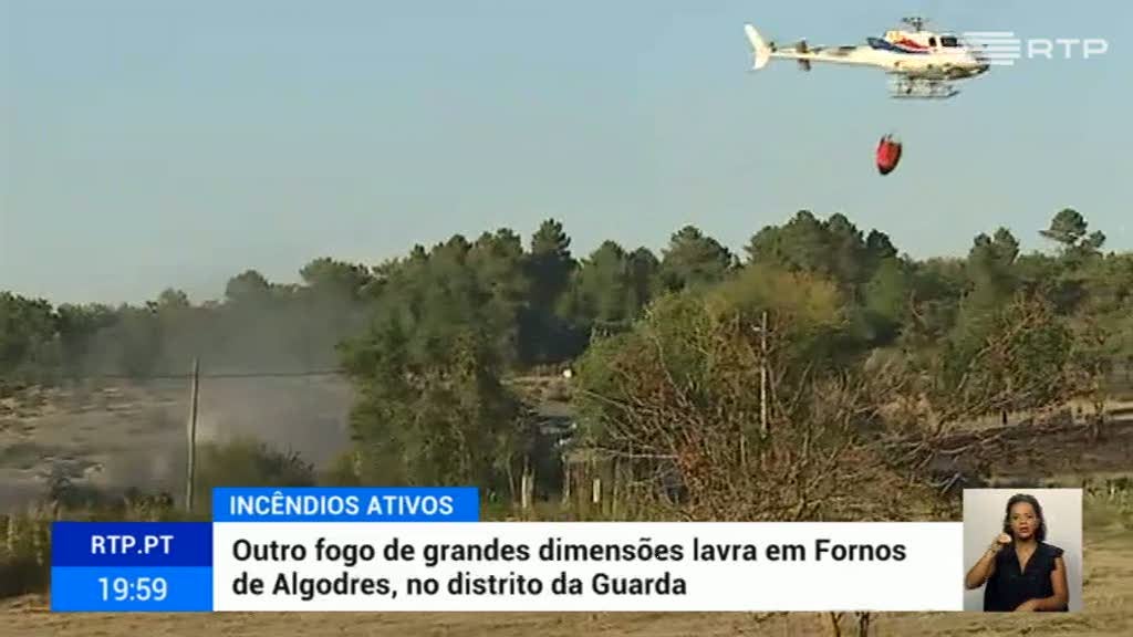 Alerta m�ximo de inc�ndio por todo o pa�s