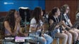 Imagem de 37 jovens músicos reunidos no centro de férias do Inatel do Santo da Serra (vídeo)