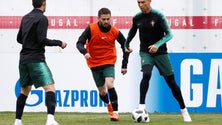 Imagem de Portugal com grupo completo no segundo treino na Rússia