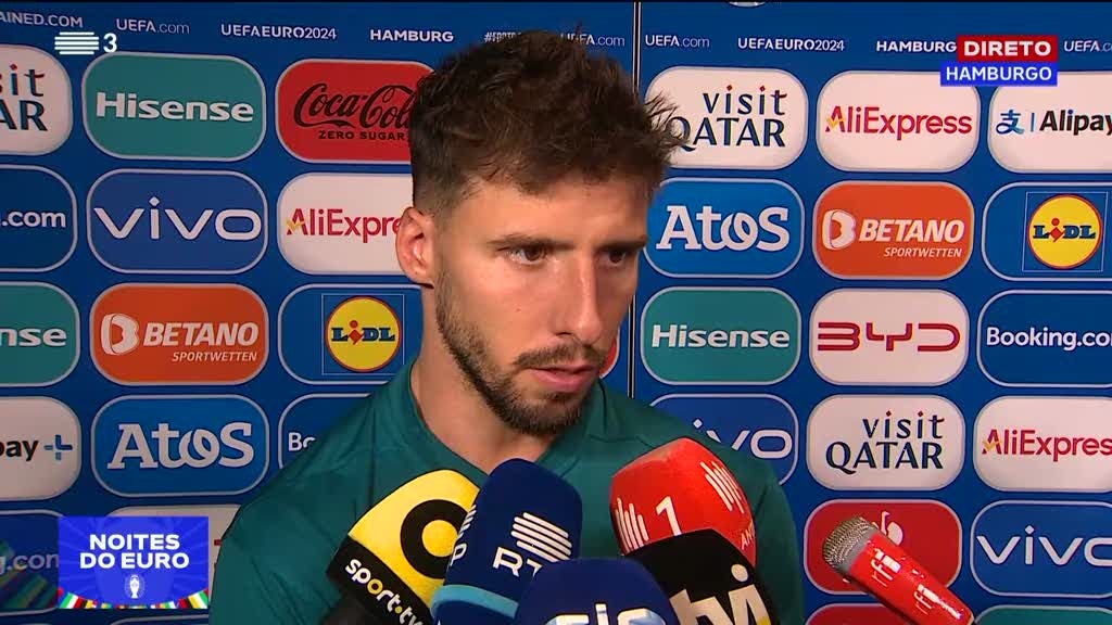 Euro2024. Rúben Dias diz que sorte não sorriu para Portugal