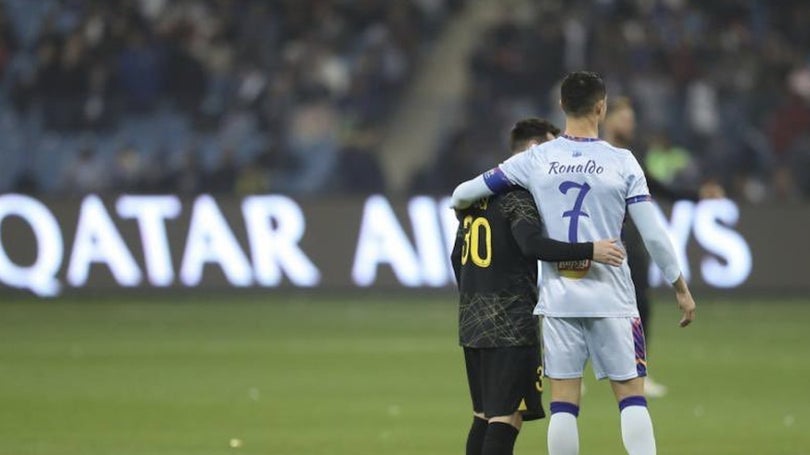 Imagem de Ronaldo já vai com dois golos ao intervalo frente ao PSG