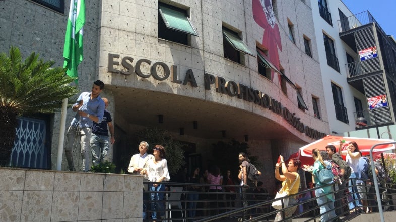 Escola Profissional Cristóvão Colombo, hasteou hoje a bandeira Eco- Escolas