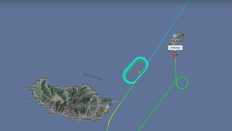 Imagem de Voo da Ryanair divergido para o Porto Santo devido à fraca visibilidade