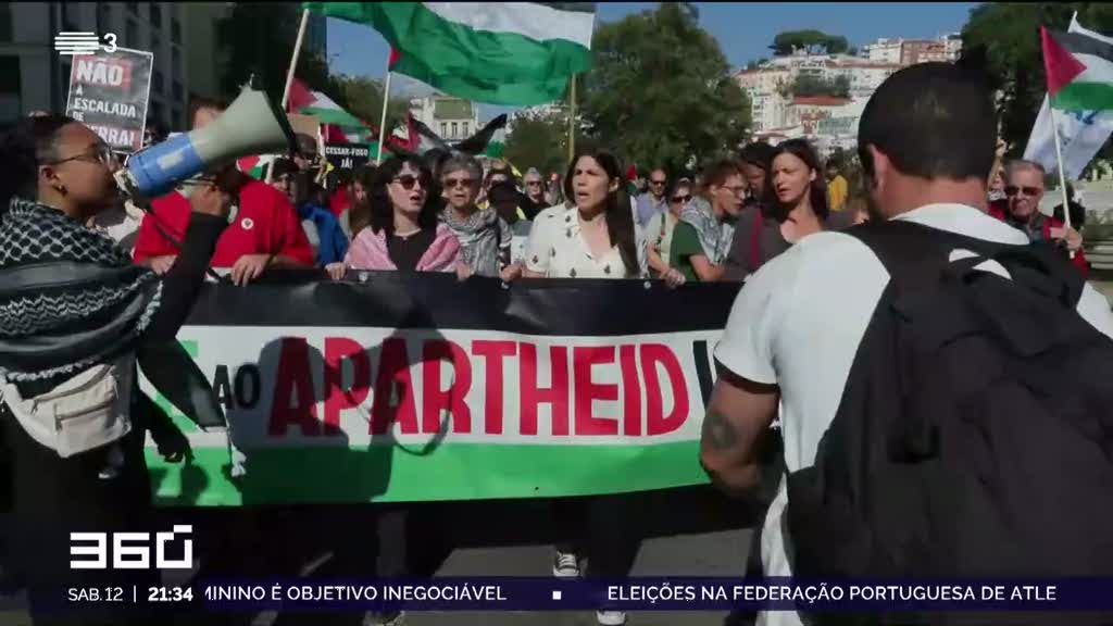 Dois mil marcham em Lisboa pela paz na Palestina