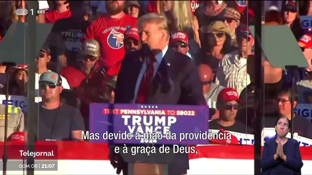 Campanha EUA. Donald Trump voltou à cidade onde foi alvejado