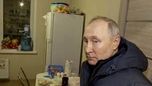 Imagem de Putin diz que não estava «ansioso» por confrontos e que esperava resolução «pacífica»