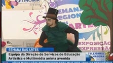 Imagem de Equipa da Direção de Serviços de Educação Artística e Multimédia animou ontem a baixa do Funchal (Vídeo)