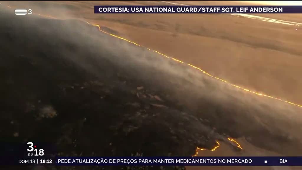 Guarda Nacional combate incêndios no Dakota do Norte