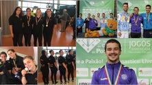 Imagem de Ginastas da Associação Grupo Jovens Caniçalenses campeãs nacionais de Ginástica Aeróbica
