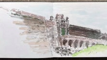 Imagem de Urban sketchers assinalaram dia internacional dos monumentos e sítios (Vídeo)