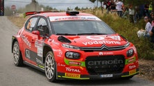 Imagem de José Pedro Fontes no rali do Faial com o Citroen C3 R5