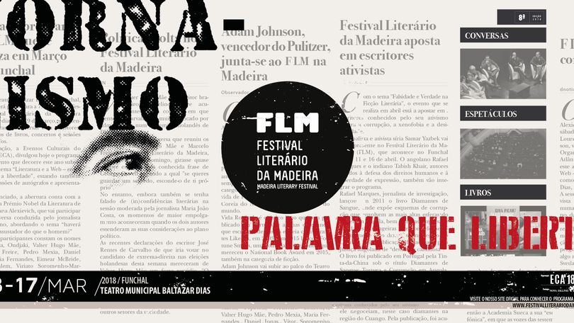 Festival Literário da Madeira arranca na terça-feira sob o tema do jornalismo