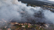 Imagens de drone mostram a situação na Calheta (vídeo)