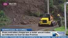 Imagem de No Curral das Freiras a chuva provocou algumas derrocadas e duas estradas chegaram a estar fechadas ao trânsito